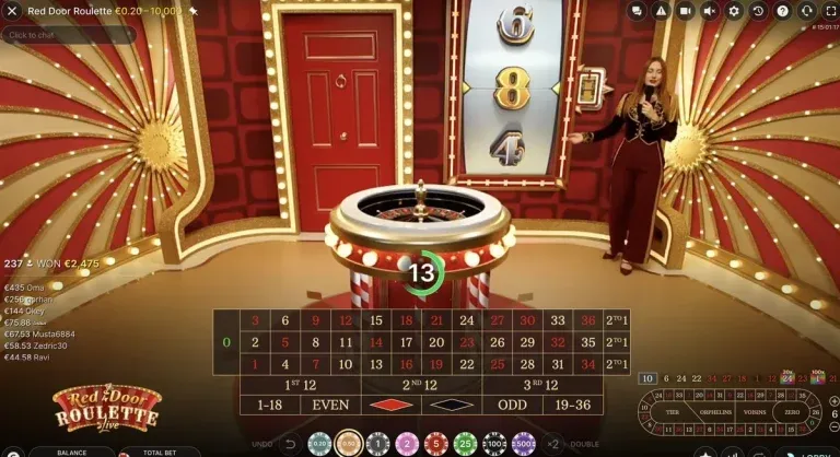 Red Door Roulette slot början